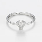 Bague "Cheetah" - Or Blanc
