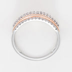 Bague "Lina" D 0,33Ct/66 - Or Tricolore 375/1000