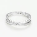 Bague Cross - Or Blanc