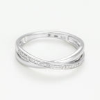 Bague Cross - Or Blanc