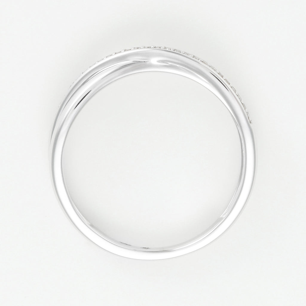 Bague Cross - Or Blanc
