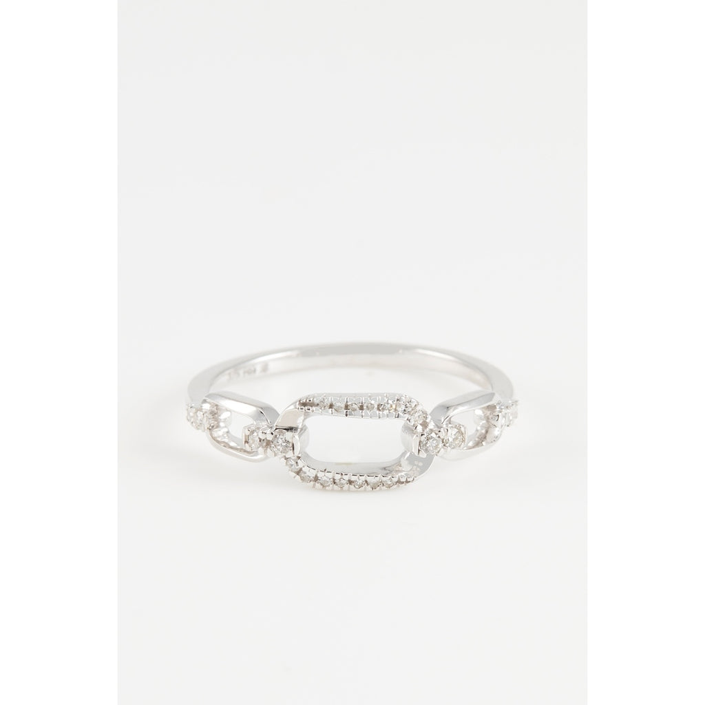 Bague "Meia" - D0,10/22 - Or Blanc