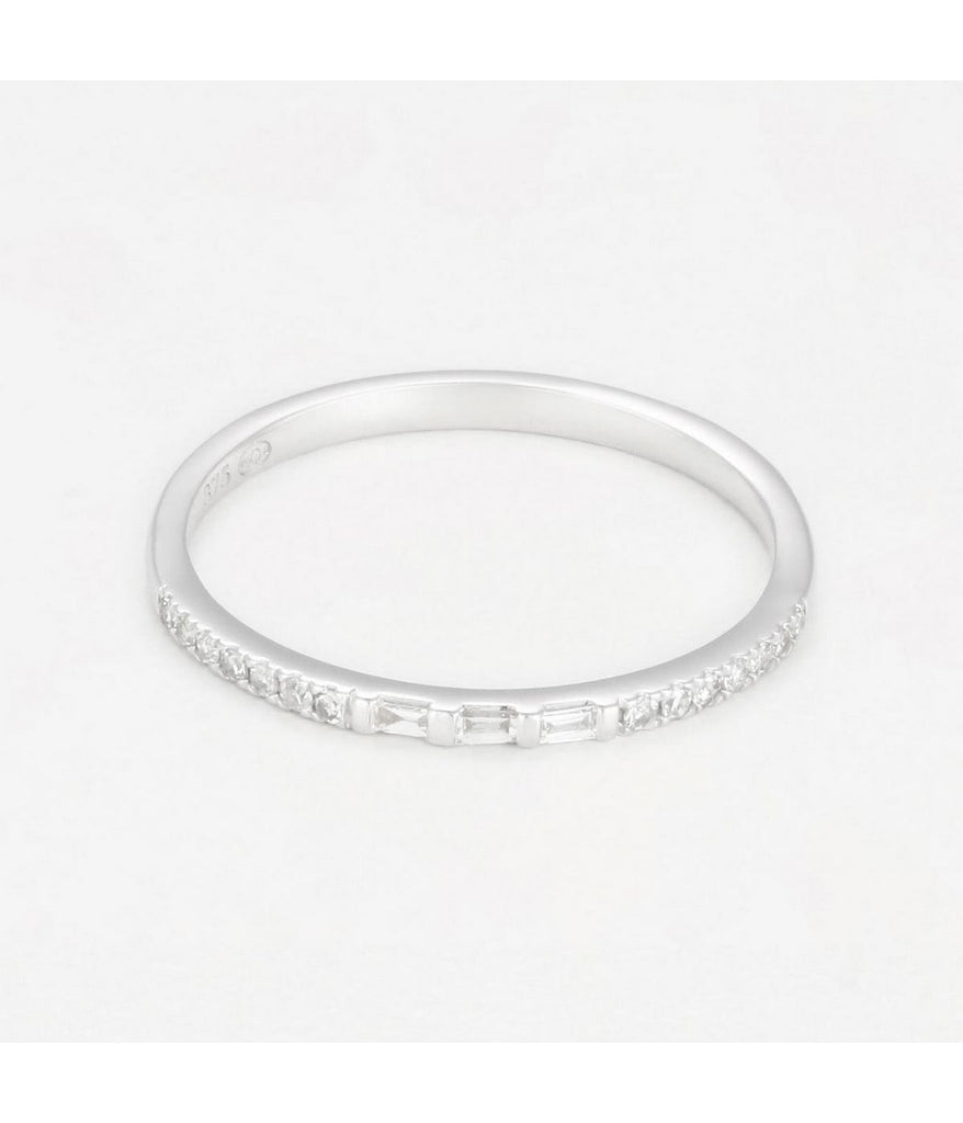 Bague "Sonnie" - D0,10/17 - Or Blanc
