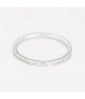 Bague "Sonnie" - D0,10/17 - Or Blanc