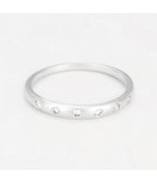 Bague "Manaus" - D0,10/6 - Or Blanc