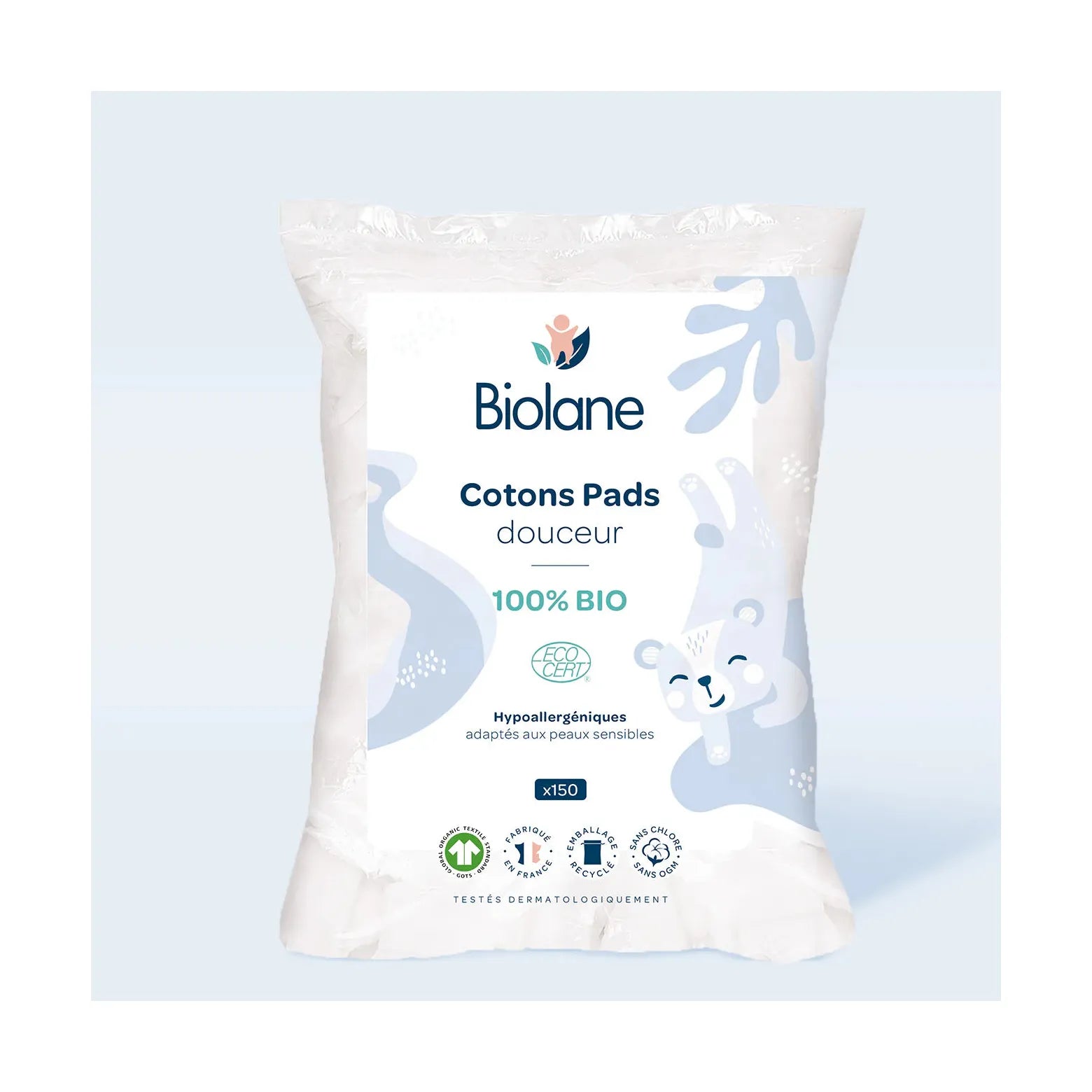 Lot 3X Cotons Pads Douceur - 100% Bio