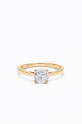 Bague Solitaire "Délicate" D1/1 - Or Jaune 375/1000