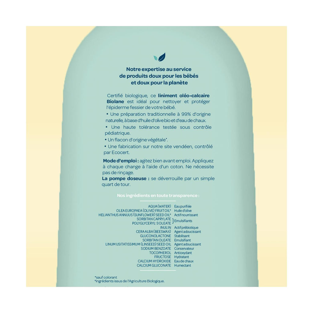 Liniment Oléo-Calcaire Certifié Biologique