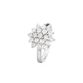 Bague "Bouquet De Lumière" D0,14/19 - Or Blanc 375/1000