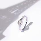 Bague "Extase" Diamants 0,15/37 - Or Blanc 375/1000