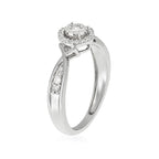 Bague "Extase" Diamants 0,15/37 - Or Blanc 375/1000