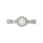 Bague "Extase" Diamants 0,15/37 - Or Blanc 375/1000