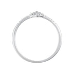 Bague "Sansa" Diamants 0,09/44 - Or Blanc 375/1000