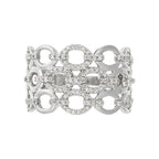 Bague "Nouons Nos Liens" Diamants 0,20/87 - Or Blanc 375/1000