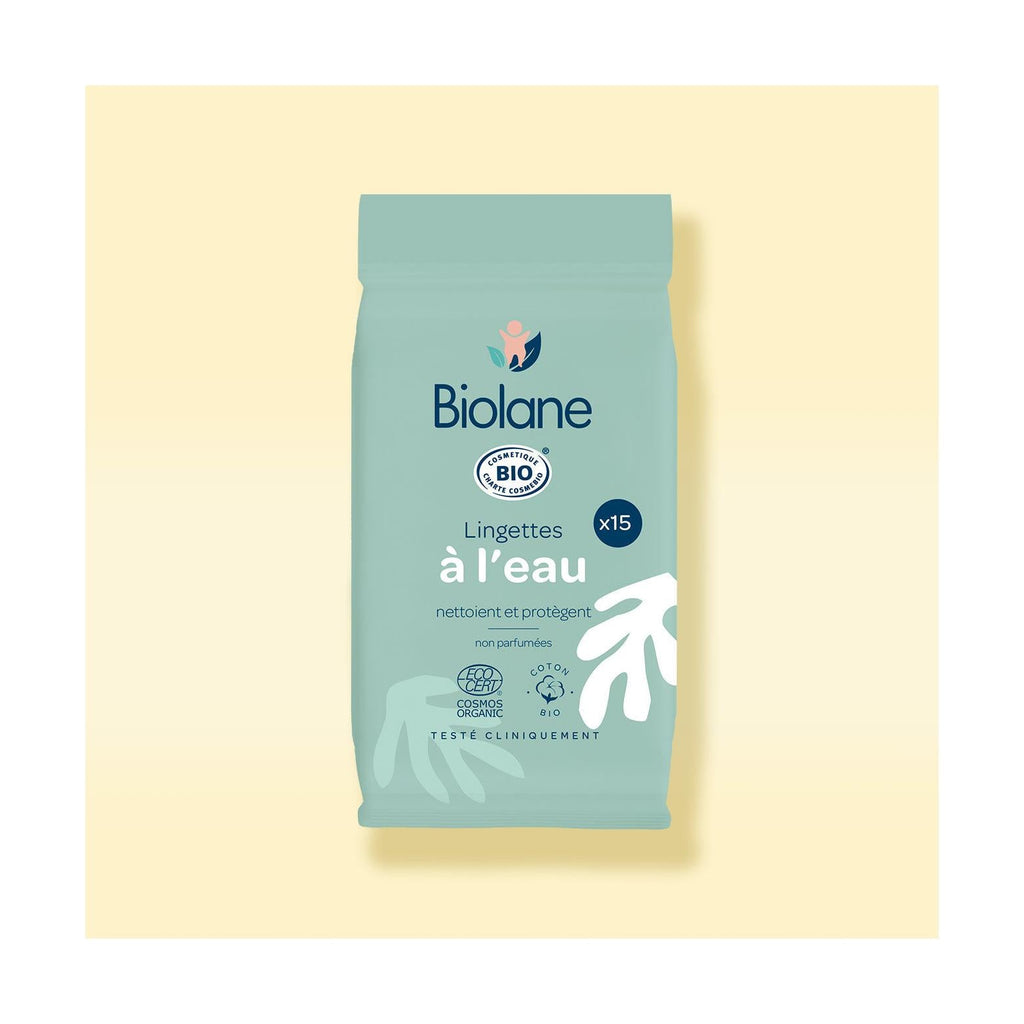 Lingettes à l'eau certifiées biologiques