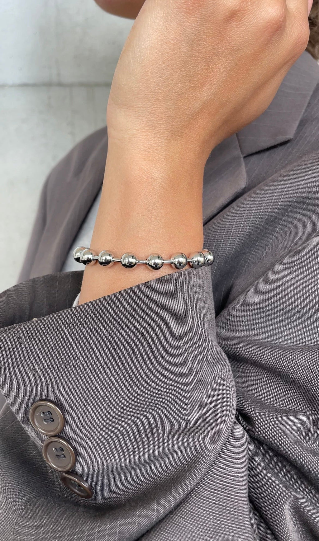 Bracelet Metal Pearl