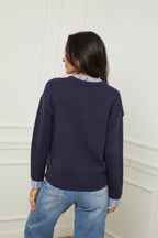 Pull Jeanne - Marine