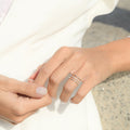 Bague "Rêveuse" Diamants 0,12/23 - Or Blanc 375/1000