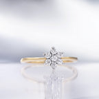 Bague "Stella" D0,05/7 - Or Jaune 375/1000