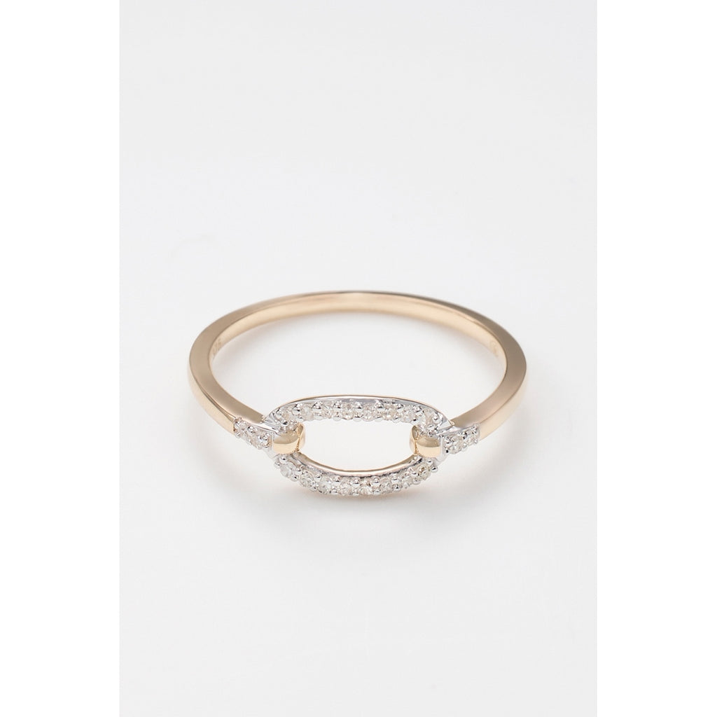 Bague "Éclat Soyeux" D0,10/20 - Or Jaune 375/1000