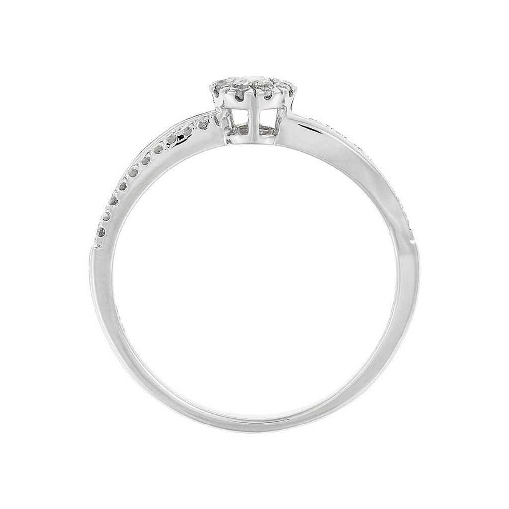 Bague "L'Élue" Diamants 0,21/30 - Or Blanc 375/1000