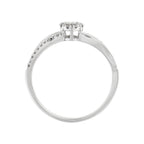 Bague "L'Élue" Diamants 0,21/30 - Or Blanc 375/1000
