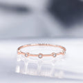 Bague "Ensemble" D0,03/5 - Or Rose 375/1000