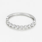 Bague "Auronella" D0,10/11 - Or Blanc 375/1000