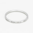 Bague "Apollonia" D0,034/10 - Or Blanc 375/1000