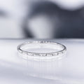 Bague "Apollonia" D0,034/10 - Or Blanc 375/1000