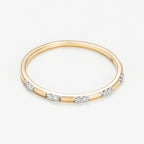 Bague " Apollonia" Diamants 0,034/10 - Or Jaune 375/1000