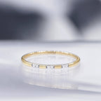 Bague "Pour Toujours" D0,024/6 - Or Jaune 375/1000