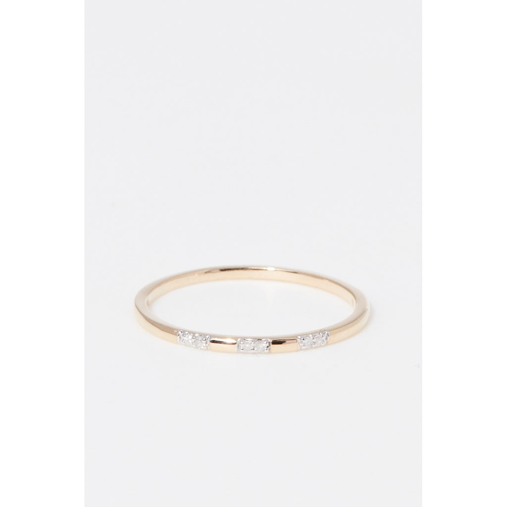 Bague "Pour Toujours" D0,024/6 - Or Jaune 375/1000