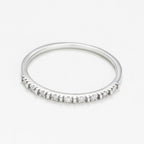 Bague "Anatolia" D0,045/9 - Or Blanc 375/1000