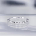 Bague "Anatolia" D0,045/9 - Or Blanc 375/1000