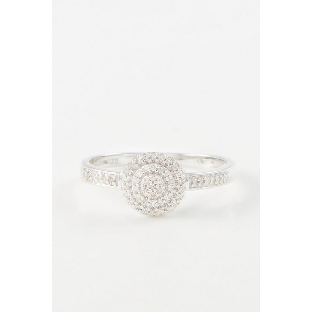 Bague "Lucinda" D0,142/57 - Or Blanc 375/1000