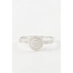 Bague "Lucinda" D0,142/57 - Or Blanc 375/1000