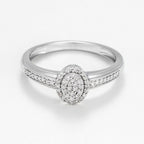 Bague "Alessandra" D0,175/55 - Or Blanc 375/1000