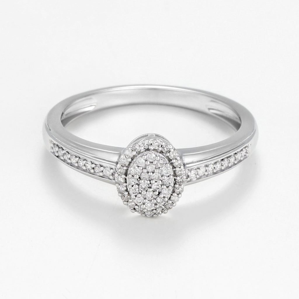 Bague "Alessandra" D0,175/55 - Or Blanc 375/1000