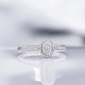 Bague "Alessandra" D0,175/55 - Or Blanc 375/1000