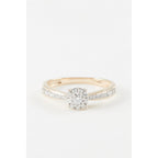 Bague "Principessa" D0,28/28 - Or Jaune 375/1000