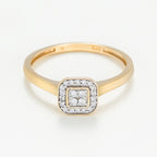 Bague "Thalie" D0,103/23 - Or Jaune 375/1000