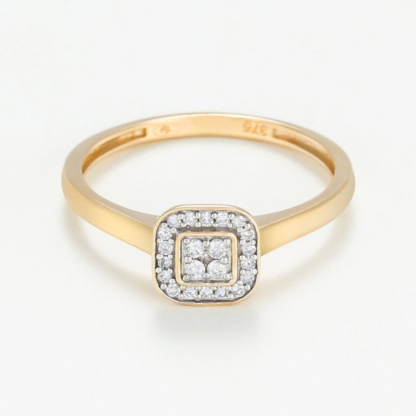 Bague "Thalie" D0,103/23 - Or Jaune 375/1000