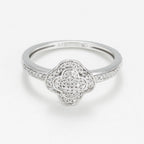 Bague "Phaenna" D0,11/67 - Or Blanc 375/1000
