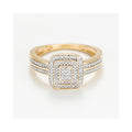 Bague "Daphné" Diamants 0,20/110 - Or Jaune 375/1000