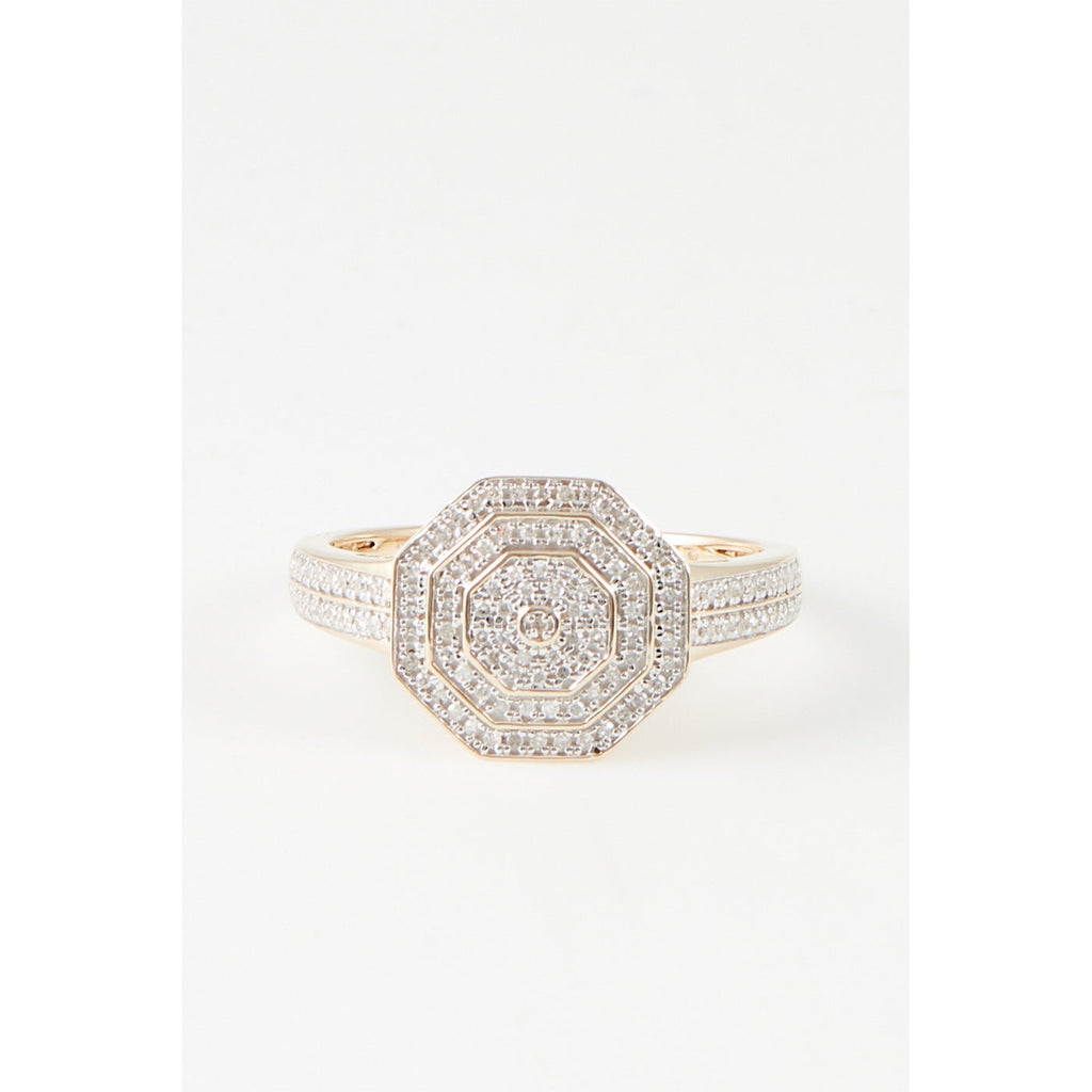 Bague "Romance" Diamants 0,22/123 - Or Jaune 375/1000