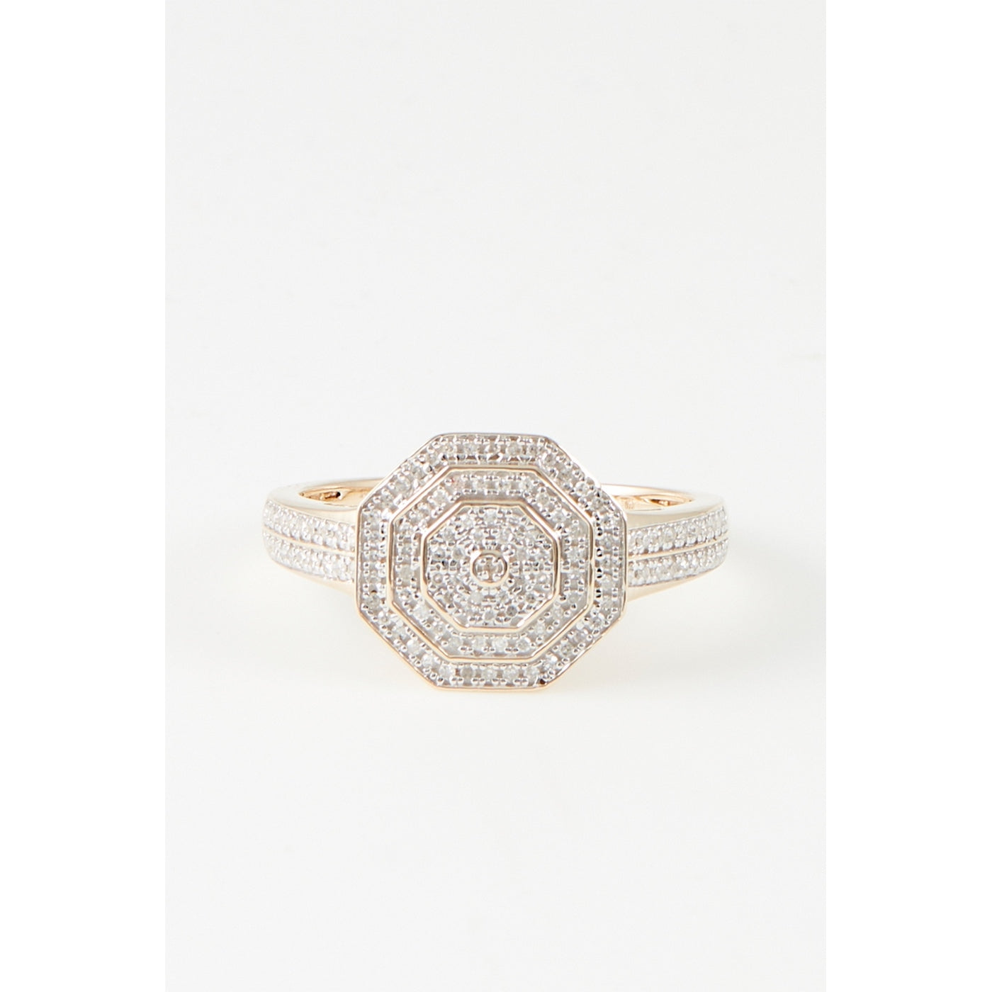 Bague "Romance" Diamants 0,22/123 - Or Jaune 375/1000