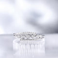 Bague "Étoile Éternelle" D0,17/31 - Or Blanc 375/1000