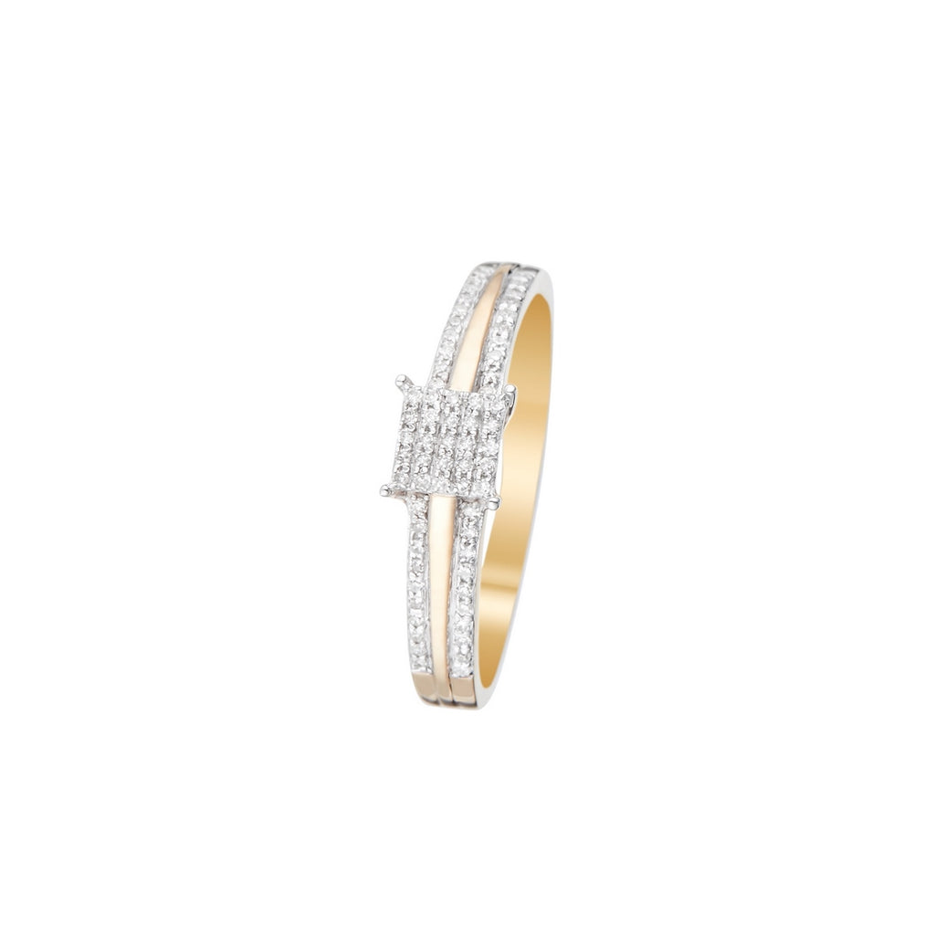 Bague "Mon Bonheur" Diamants 0,15/65 - Or Jaune 375/1000
