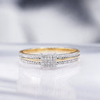 Bague "Mon Bonheur" Diamants 0,15/65 - Or Jaune 375/1000